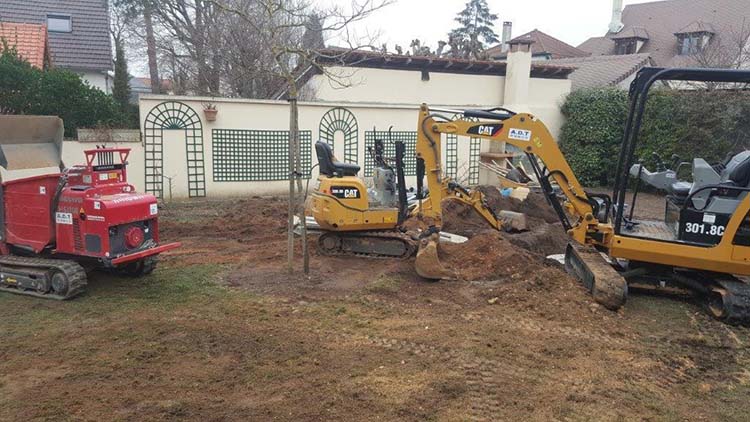 Travaux de terrassement assainissement Cergy