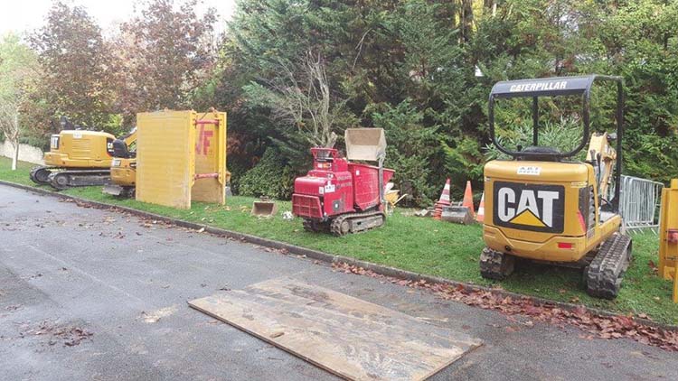 Travaux de terrassement assainissement Bouafle